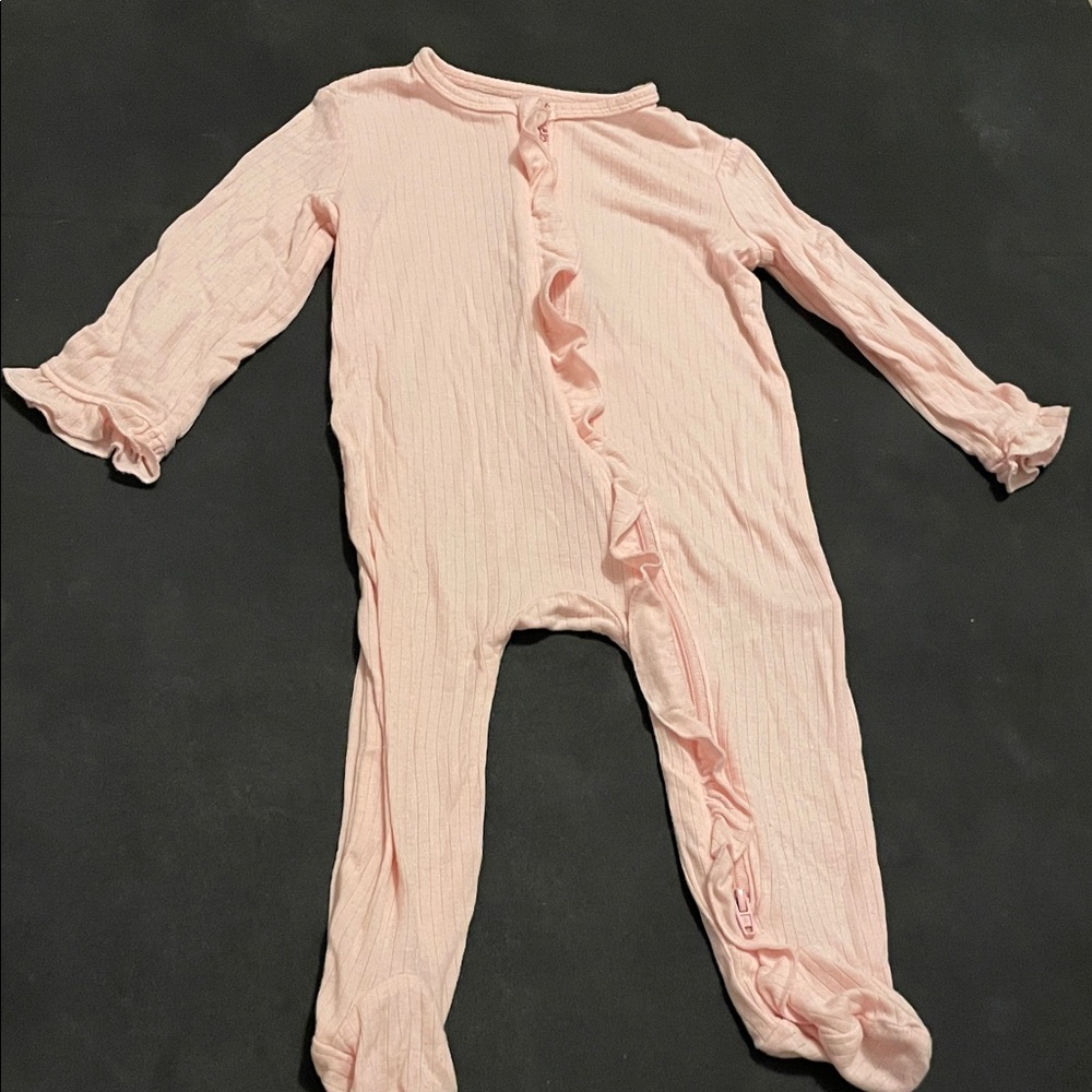 Little Me Pink Ruffled Pajama